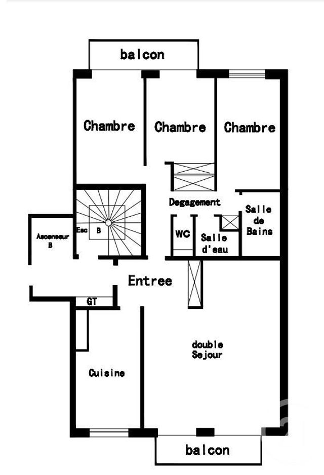 Appartement F4 à vendre - 4 pièces - 99.0 m2 - ROSNY SOUS BOIS - 93 - ILE-DE-FRANCE - Century 21 Ricard Immobilier